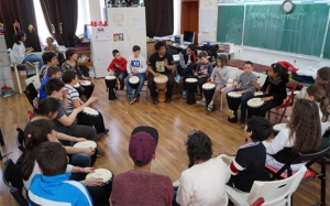 In changing rhythm – African Percussion for Roma and non-Roma children from disadvantaged communities in Ferentari – making of 